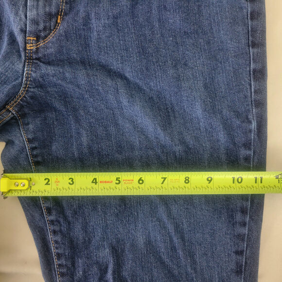 Jordache Jeans Womens 16 Blue Mid Rise Denim Bootcut Medium Wash W35 x L26 - Picture 6 of 16